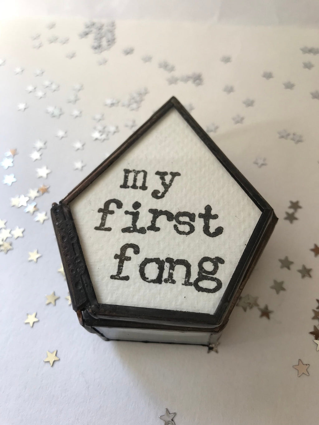 Goth Baby First Fang Keepsake Box, Punk Nursery Decor