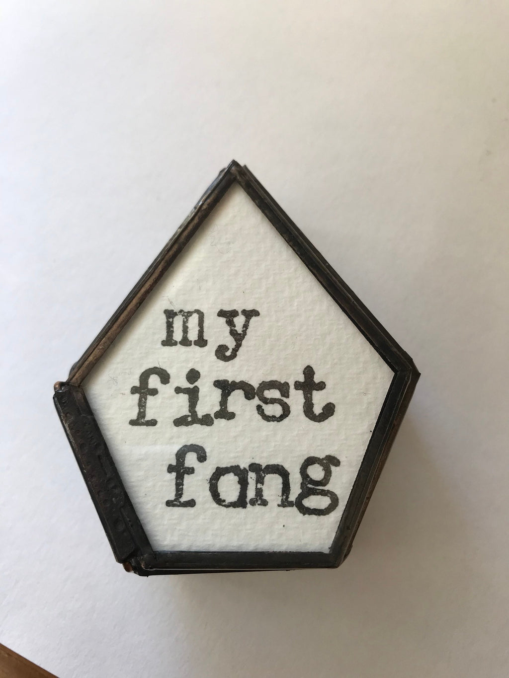 Goth Baby First Fang Keepsake Box, Punk Nursery Decor