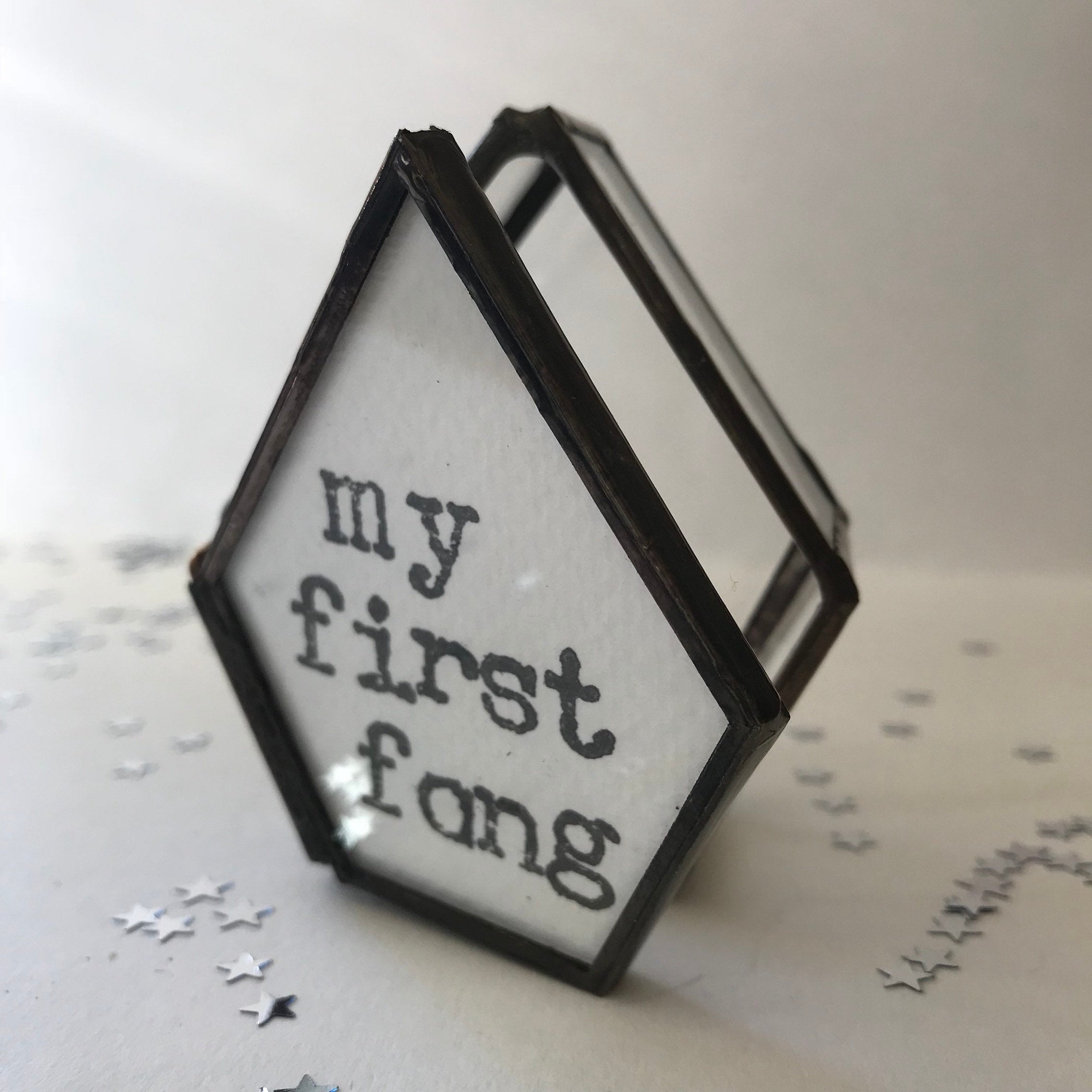 Goth Baby First Fang Keepsake Box, Punk Nursery Decor