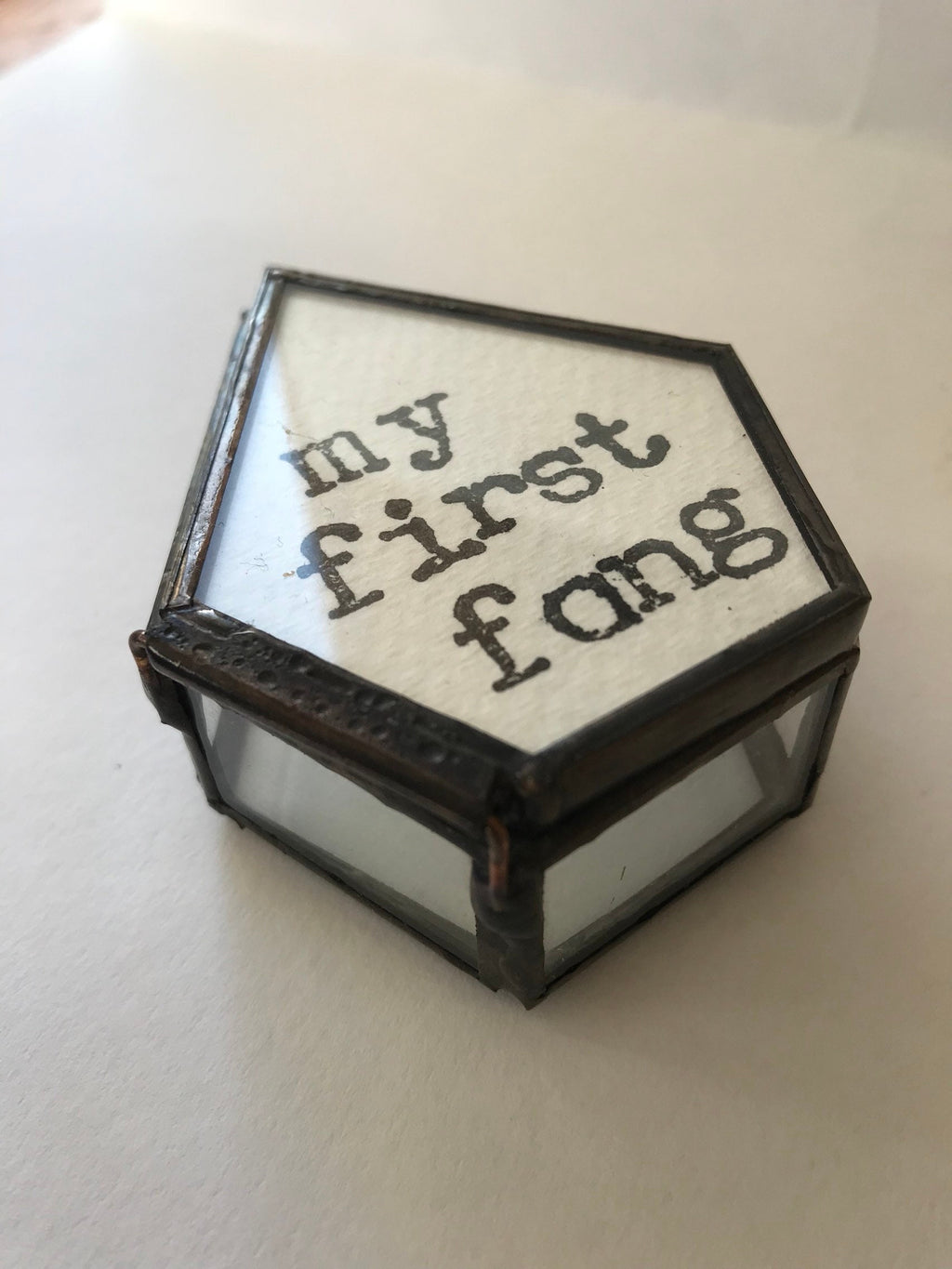 Goth Baby First Fang Keepsake Box, Punk Nursery Decor