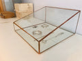 Hinged Glass Display Case, Jewellery & Keepsake Box, Handmade