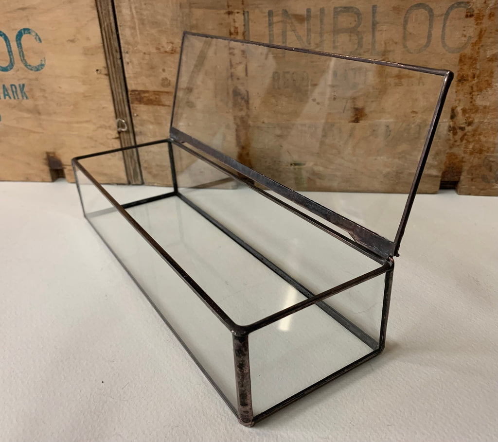 Handmade Recycled Glass Box, Eco Keepsake Jewelry Box