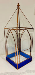 Stained Glass Cathedral Tower Terrarium: Handmade Wedding Decor