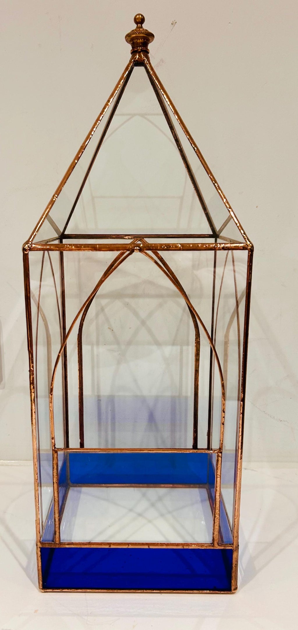 Stained Glass Cathedral Tower Terrarium: Handmade Wedding Decor